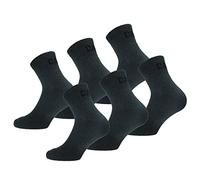 Caterpillar Quarter Socks 6 Paia Calzini da Lavoro Uomo, altezza sopra la caviglia, Rinforzate su Punta e Tallone, Cotone di ottima qualità (Antracite, 47-50)