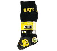 Caterpillar Real Work Arbeitssocken 3er Pack Calze, Nero (Black), 41-45 EU (Pacco da 3) Uomo