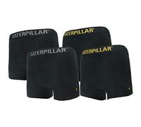 Caterpillar Set di 4 Boxer da Uomo, in Cotone di Alta qualità, Colore Nero, XXL