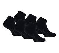 Caterpillar Sport Sneakers 6 Paia Calze Altezza caviglia, Polsino Comodo, Cotone, Soletta Spugna (Nero, 43-46)