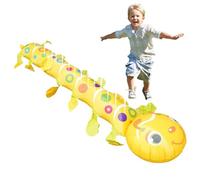 Caterpillar Sprinkler, Blow Up Inflatable Water Toy, Outdoor Spray Cooling Game, Colorful Wiggly Design, Easy Hose Connection 55.12x17.72 inches, For Garden Backyard Summer Party Fun