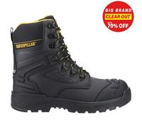 Caterpillar Striver XL 8 da Uomo Resistente All'Acqua Pelle Safety Stivali Nero