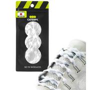 Caterpy RUN - Ultimate No Tie Shoelaces for Adults & Kids - Versatile & Easy-to-Use Shoe Laces - Silky White, Standard, Single Pack