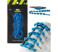 Caterpy RUN - Ultimate No Tie Shoelaces for Adults & Kids - Versatile & Easy-to-Use Shoe Laces - Tropical Blue, Standard, Single Pack