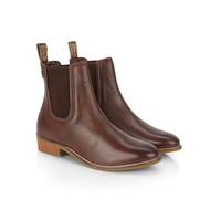 Catesby Zara - Stivali Chelsea da donna, in pelle di alta qualità, comodi, leggeri, Marrone, 38 EU