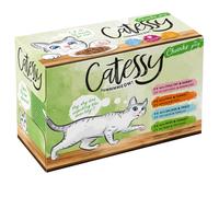 Prezzo speciale! 12 x 100 g Catessy Bocconcini - in Salsa: 3 x Pollo & Coniglio + 3 x Vitello & Tacchino + 3 x Salmone & Trota + 3 x Manzo & Tacchino