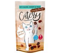 Catessy Snack croccanti per gatto 65 g - Salmone, Gamberetti e Trota