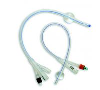 Catetere foley 2 vie 100% silicone securdrain con linea radio opaca standard 2 vie ch14 palloncino 5/10ml punta nelaton astuccio 1 pezzo