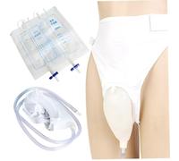Catetere Esterno per Donne orinatoio Femminile indossabile in Silicone per Persone costrette a Letto con Cintura ad Alta Elasticità orinatoio Portatile Riutilizzabile per Donne con 2 Sacchetti