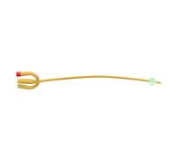 CATETERE FOLEY IN LATTICE SILICONATO PUNTA NELATON A 3 VIE CON PALLONCINO 5-15ML DIAMETRO CH18 6,00MM LUNGHEZZA 40CM