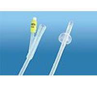 CATETERE FOLEY IN SILICONE TRASPARENTE A 2 VIE CON SCANALATURE LONGITUDINALI CON PALLONCINO 5-10ML DIAMETRO CH20 6,66MM LUNGHEZZA 40CM SAFETY COMFORT