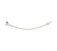 Catetere foley in silicone trasparente a 2 vie con scanalature longitudinali con palloncino 5-10ml diametro ch20 6,66mm lunghezza 40cm