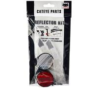 CatEye Kit-Front Plus, Ruota Posteriore luci e riflettori, Ciclismo - Nero, No Size