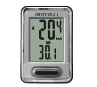 CatEye Velo 7 CC-VL520 Computer Ciclo Cablato GPS Cavo Grigio