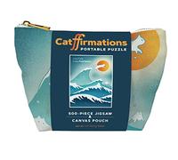 Catffirmations Portable Puzzle: 500-piece Jigsaw & Canvas Pouch