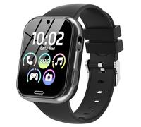 CATGIFF Orologio Smartwatch per Bambini, Telefono Intelligente per Ragazza Ragazzo con 19 Giochi, Contapassi, Musica, Fotocamera, SOS, Torcia, Sveglia Regalo Smartwatch per Bambino 4-12 Regalo, Nero
