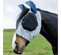 Cath Kidston, maschera antimosche per cavalli, cappuccio elasticizzato in lycra traspirante con protezione UV, pannelli in rete con occhielli in rete traspirante, chiusura sicura con zip e apertura