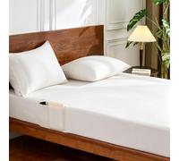 Cathay Home Lenzuolo con angoli elasticizzati per letto queen size, doppio spazzolato, ultra morbido, resistente alle pieghe e allo sbiadimento, lenzuolo con angoli profondi solo 35,6 cm (queen,