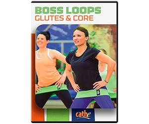 Cathe Friedrich Boss Loops Glutes & Core Low Impact Booty Band Resistance Band Workout DVD - Utilizzare per scolpire e tonificare gambe, sedere, fianchi, cosce e glutei