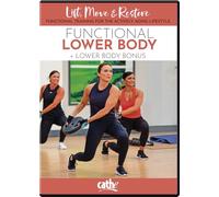 Cathe Friedrich Lift, Move & Restore Functional Lower Body Workout DVD - Functional Lower Body Training for Active Aging, Strength, Balance & Mobility - Perfect for Active Ager Exercisers