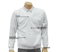 Cathedral Arcticfleece Jumper Jacket Top Mens Bowls Polyester Fleece White 2025