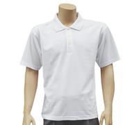 Cathedral Polo Uomo Bianco Palle Bowling Combed Cellular Poly Cotton Top 2026