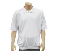 Cathedral Polo Uomo Maglia Tre Bottoni Welted Hem Bianca Top Cotone Poly 2025