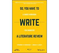 Catherine Berdanier Joshua Le So, You Have to Write a Literature Re (Tascabile)