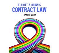 Catherine Elliott Frances Quinn Elliott & Quinn's Contract Law (Tascabile)