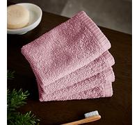 Catherine Lansfield Asciugamani viso in cotone ad asciugatura rapida, confezione da 4, rosa