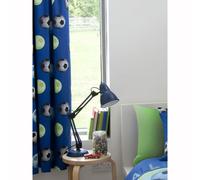 Catherine Lansfield Foderato Football Tende Blu Cameretta Bambini 168cm X 183cm
