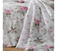 Catherine Lansfield Bridgerton Penelope - Copriletto reversibile con motivo floreale, 3,5 tog, 200 x 200 cm, colore: Crema