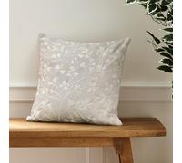 Catherine Lansfield Brooke - Cuscino floreale, 45 x 45 cm, colore: Naturale