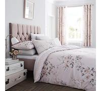 Catherine Lansfield Canterbury Blush - Set copripiumino, 135 x 200 + 80 x 80 cm, colore: rosa