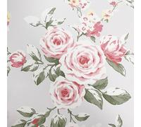 Canterbury Carta da Parati Floreale Catherine Lansfield Fiore Red/Grigio Muriva
