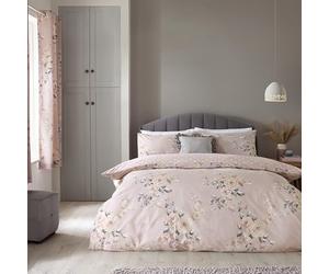 Catherine Lansfield Canterbury Copripiumino, Blush, Set Piumone 2 Piazze