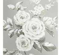 Muriva Catherine Lansfield Canterbury Floreale Parati Foglie Verde Salvia 165508