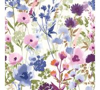 Carta da Parati Floreale Rosa E Blu 206541 Catherine Lansfield Campagna Stile