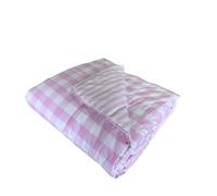 Catherine Lansfield Check and Stripe Trapuntino 170x220 rosa