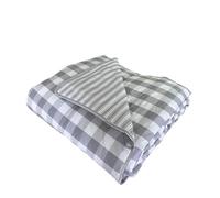 Catherine Lansfield Check and Stripe Trapuntino 240x220 grigio