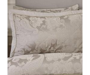Catherine Lansfield Coppia di federe trapuntate jacquard color oro champagne