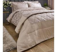 Catherine Lansfield Copriletto damascato jacquard 240 x 260 cm, colore: oro champagne