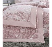 Catherine Lansfield - Copriletto in velluto riccio, 220 x 220 cm, cipria