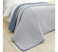 Catherine Lansfield Copriletto trapuntato reversibile 220x230 cm blu