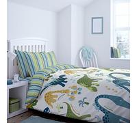 Catherine Lansfield Dino - Parure copripiumino 140 x 220 + 65 x 65 cm