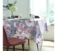 Catherine Lansfield Dramatic Floral - Tovaglia in cotone, 137 x 178 cm, colore: Grigio