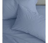 Catherine Lansfield Easy Iron - Coppia di federe standard in percalle, colore: Blu