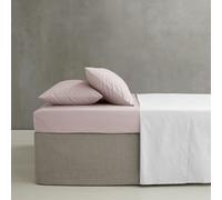 Catherine Lansfield Easy Iron - Lenzuolo con angoli, in percalle pettinato, extra profondo, per letto super king, colore: rosa cipria