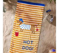 Catherine Lansfield Hot Dog 76X160 - Asciugamano da spiaggia (coppia)