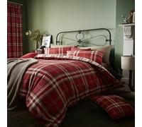 Catherine Lansfield Kelso Red Set copripiumino 260 x 240 + 50 x 70 x 2